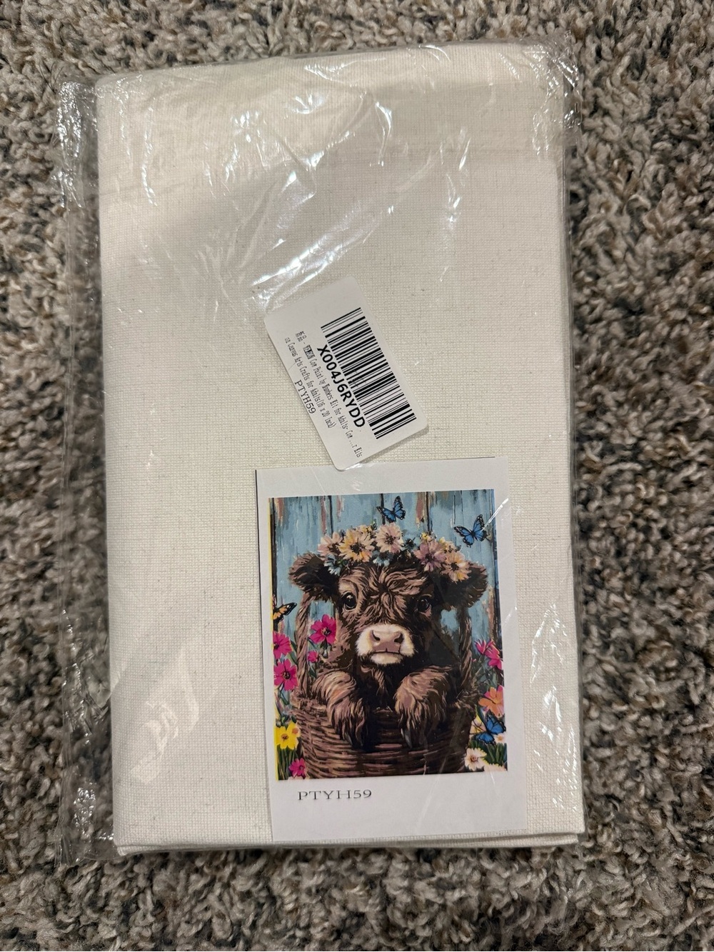 Floral Calf Canvas Paint by Number